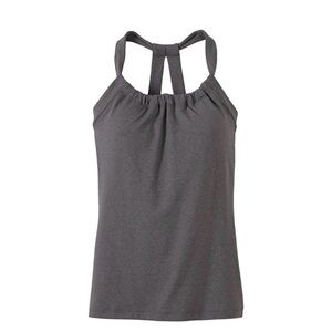 Prana 'Quinn Chakara Tank' Top in Heathered Charcoal Gray Size Small